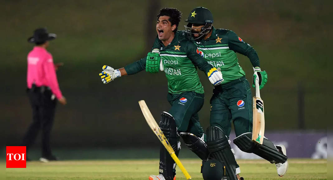 2nd ODI: Rahmanullah Gurbaz’s ton in vain as Pakistan clinch last-over thriller for 1-wicket win | Cricket News – Times of India