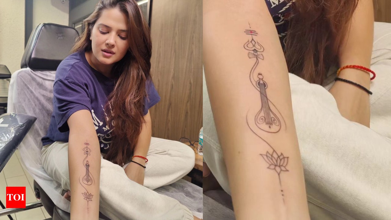 Saraswati symbol tattoo done by naveen khatri #tattoobaba #jaipur  #saraswatitattoo | Polynesian tattoo, Tattoos, Symbol tattoos