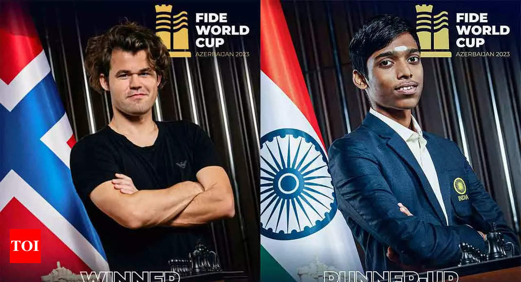 Praggnanandhaa: FIDE Chess World Cup: Praggnanandhaa loses to Magnus Carlsen  in final