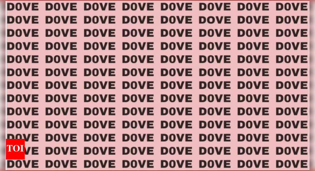 Optical Illusion: You are a genius if you can find the word 'DOVE' in ...