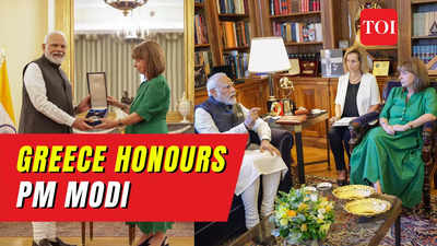 Greek President confers PM Modi with 'Grand Cross of the Order of Honour'