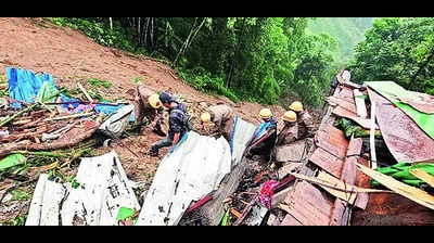 Two killed in landslides in rain-hit Darjeeling and Sikkim