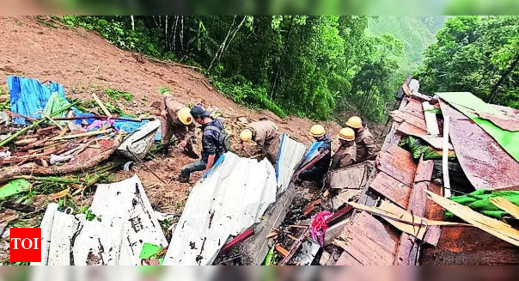 Landslides Two Killed In Landslides In Rainhit Darjeeling And Sikkim