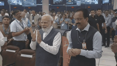 Chandrayaan-3: Watch PM Modi interact with women scientists at ISRO
