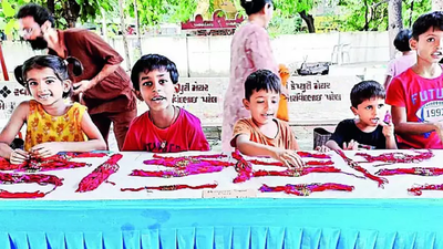 Kids elevate eco-consciousness with their rakhis