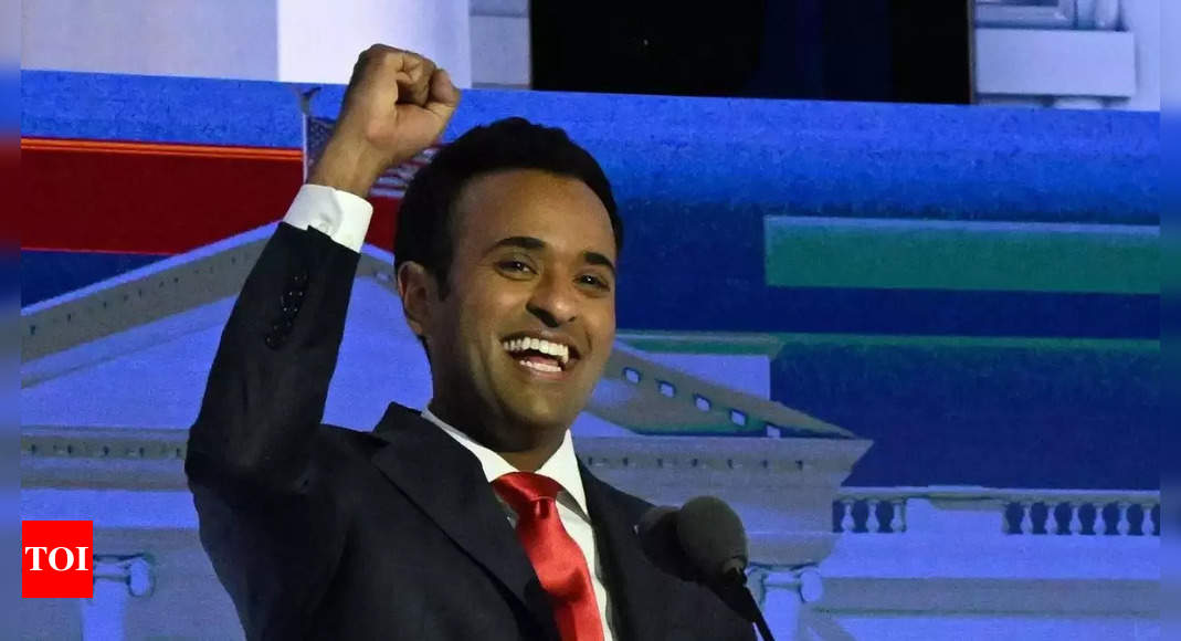 Vivek Ramaswamy hints at joining Trump as his running mate in next year’s presidential polls – Times of India