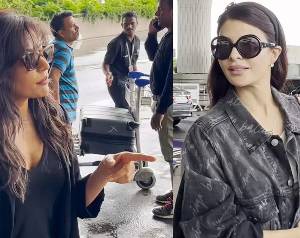 
Here's what happened when Jacqueline Fernandez bumped into Chitrangda Singh at Mumbai airport
