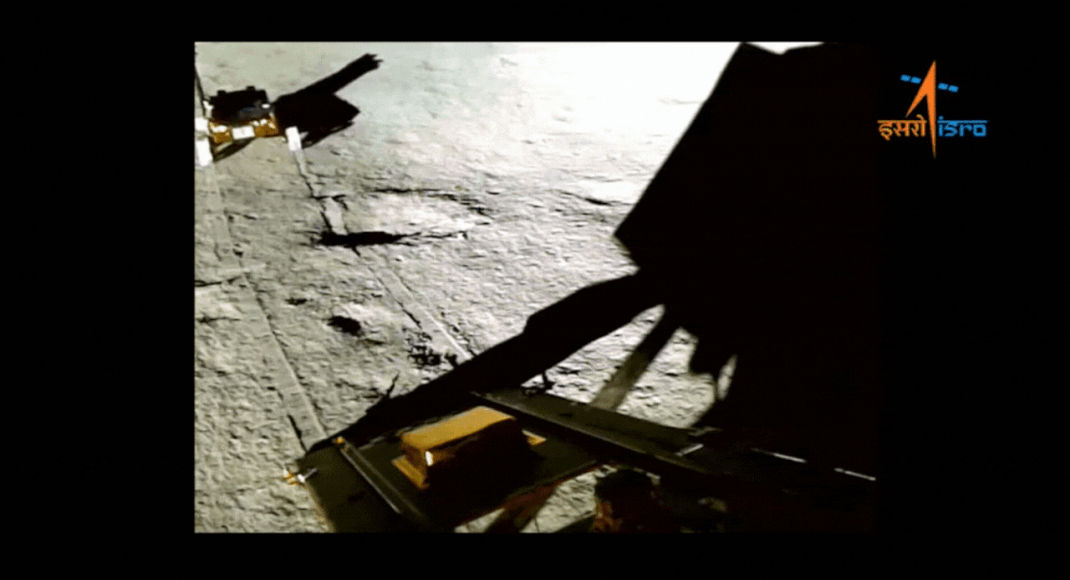 In Isro s New Video Rover Pragyan Roams Around Shiv Shakti Point To in-isro-s-new-video-rover-pragyan-roams-around-shiv-shakti-point-to