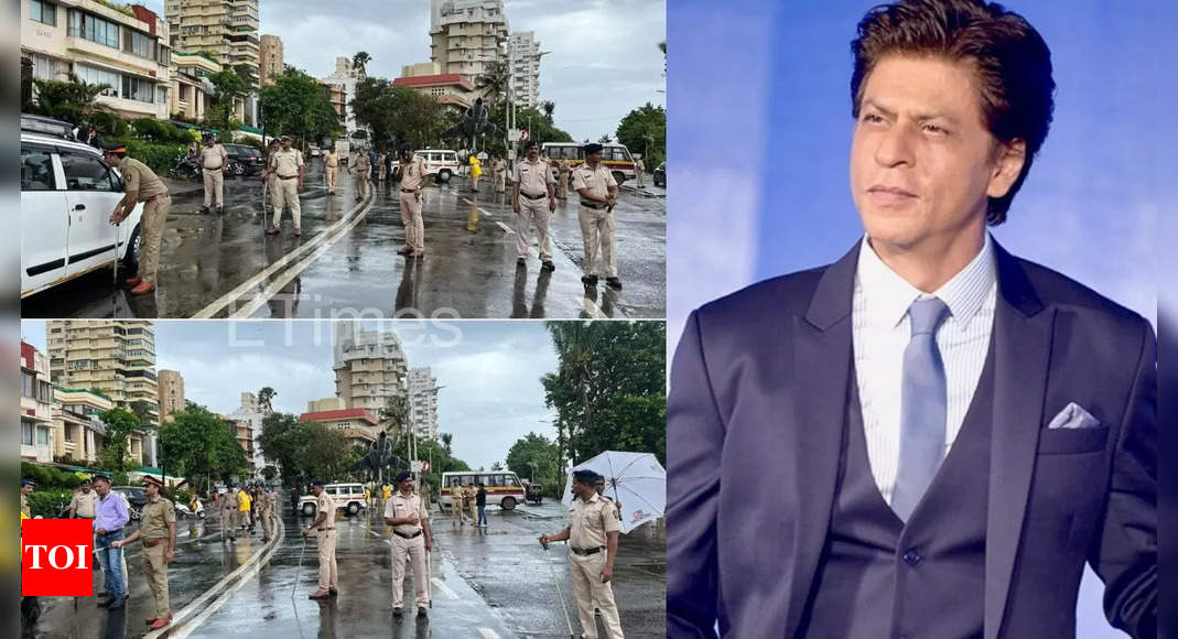 Strong police protection outside Shah Rukh Khan’s house amidst protests against the actor – deets inside | Hindi Movie News – Times of India