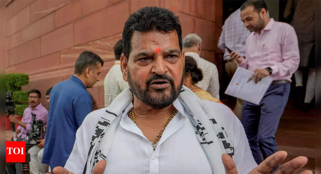 Former chief Brij Bhushan and protesting wrestler Vinesh Phogat blame