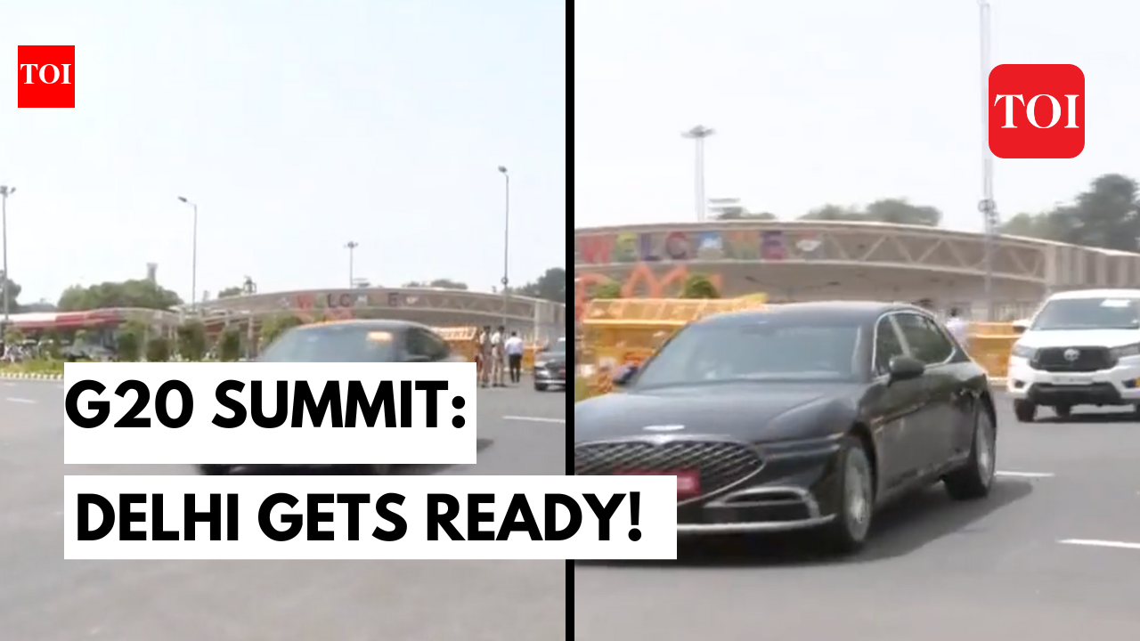 Watch: Full carcade rehearsal conducted in Delhi ahead of G20 Summit