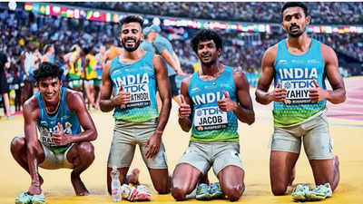 World Athletics Championships: Relay quarter-milers make history, qualify for final