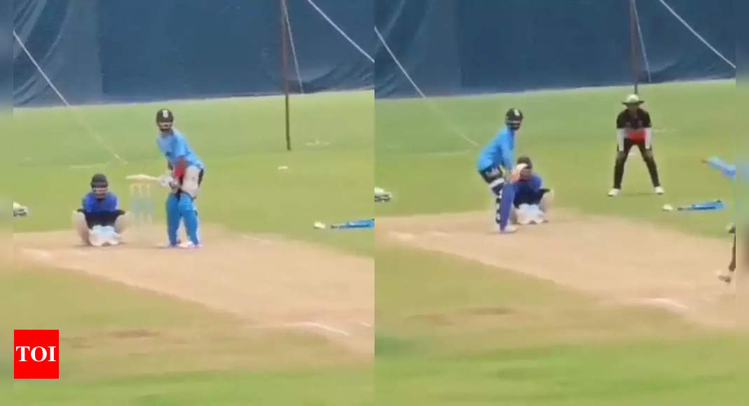 Watch: Virat Kohli and Ravindra Jadeja bat together during training camp | Cricket News – Times of India
