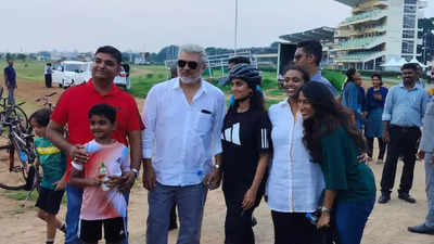 Ajith goes cycling in Chennai; video goes viral