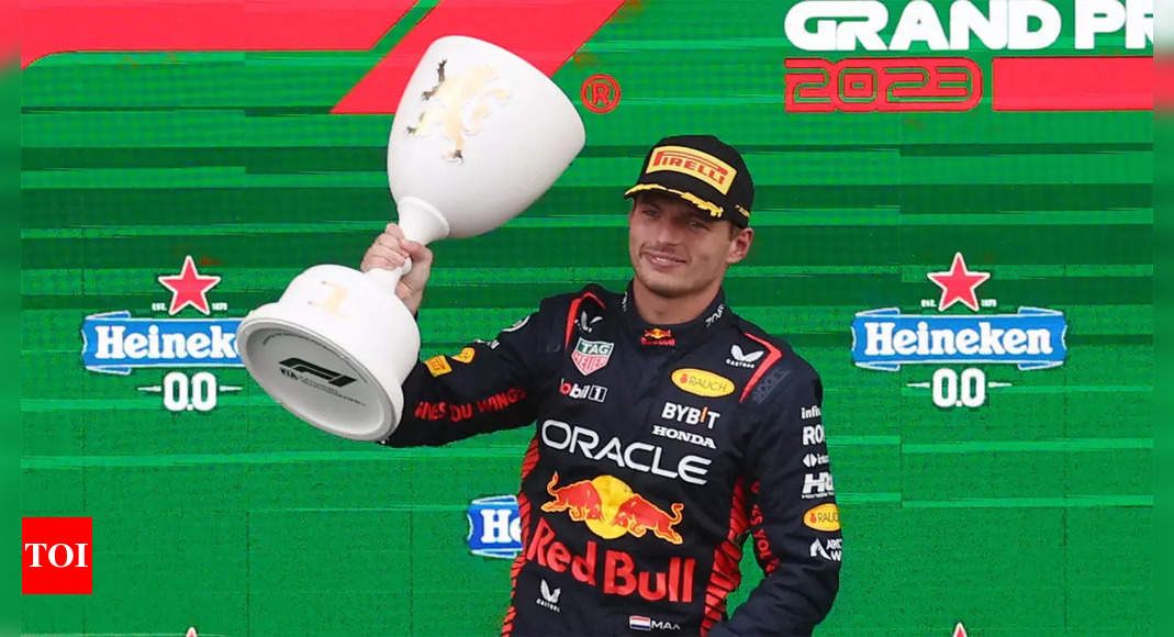 Max Verstappen wins Dutch GP for record-equalling ninth successive victory | Racing News – Times of India
