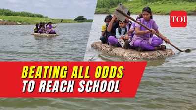 Watch: Kids face hardship to reach school everyday in Aurangabad’s Bhiw Dhanora village