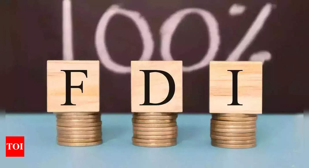FDI inflows fall 34% to $11 billion in June quarter as MNCs go slow – Times of India