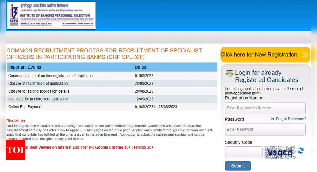 IBPS recruitment 2023: Last day to register for IBPS PO and SO exams; Apply at ibps.in