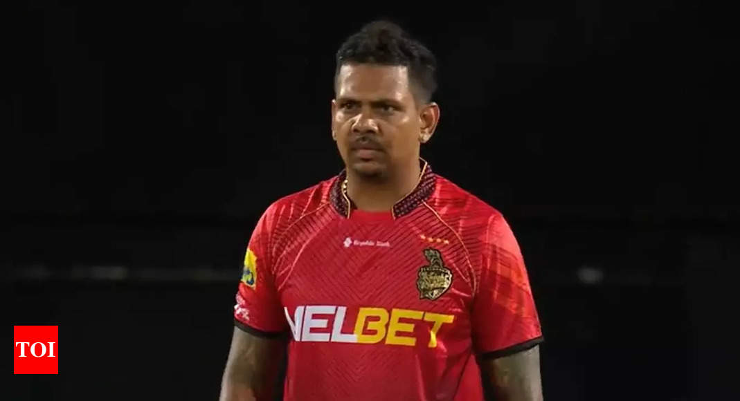 Watch: Sunil Narine the first recipient of slow-overs red card in CPL | Cricket News