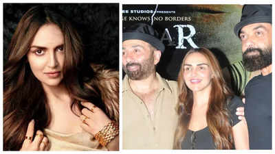 Esha Deol REACTS to her viral photo with Sunny Deol and Bobby Deol at 'Gadar 2' screening: 'We have a lot of pictures together in our family' - Exclusive