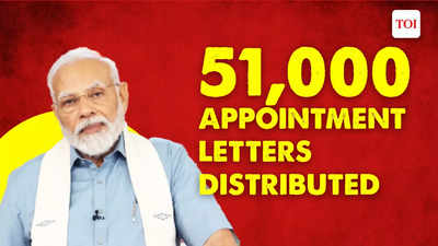 Rozgar Mela: Prime Minister Modi distributes appointment letters to 51,000 youths