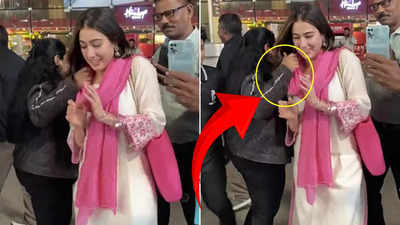 BLACK MAGIC? Sara Ali Khan's weird encounter with a female fan leaves her uncomfortable, video goes viral; netizens find it 'sooo creepy'