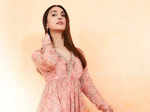 ​Vaani Kapoor's light pink chiffon garara set is a beautiful treat to the eyes