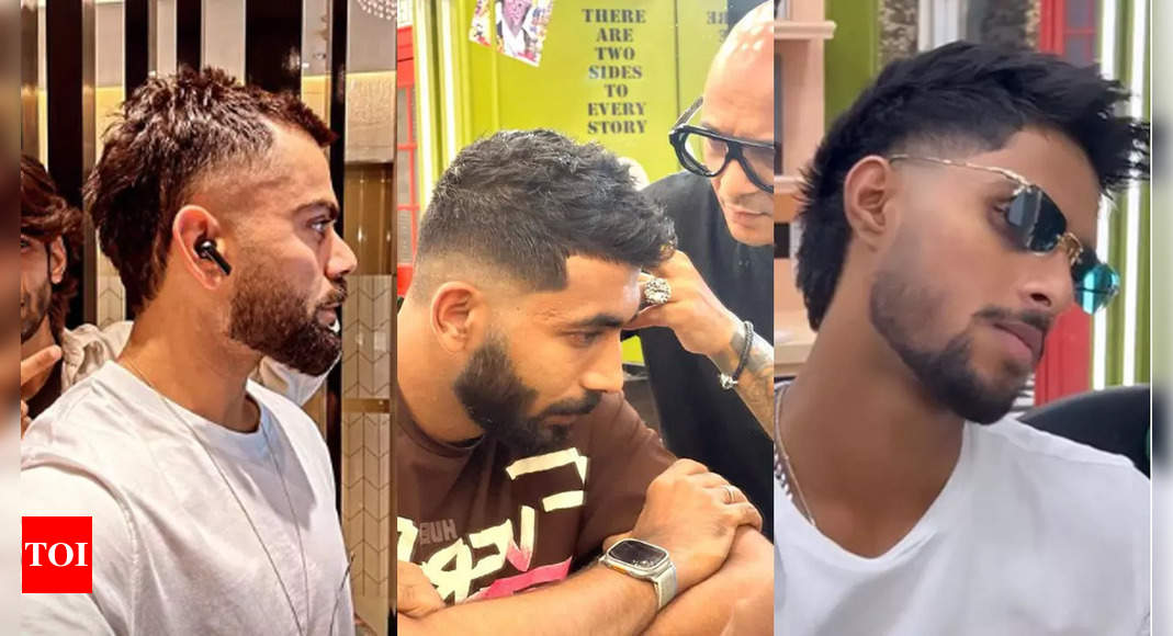 virat kohli flaunts new hairstyle & haircut, beard style 2021 - YouTube