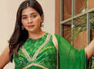 Jahnvi Chauhan radiates elegance in an enchanting green ensemble