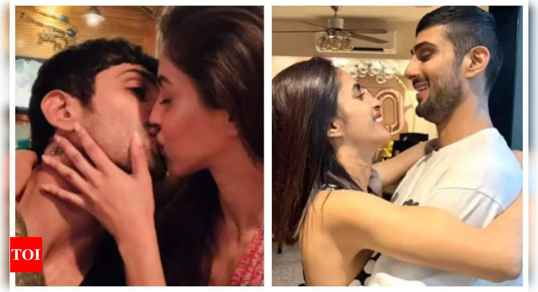 Prateik Babbar passionately kisses girlfriend Priya Banerjee as they celebrate three years of togetherness – Watch video | Hindi Movie News – Times of India