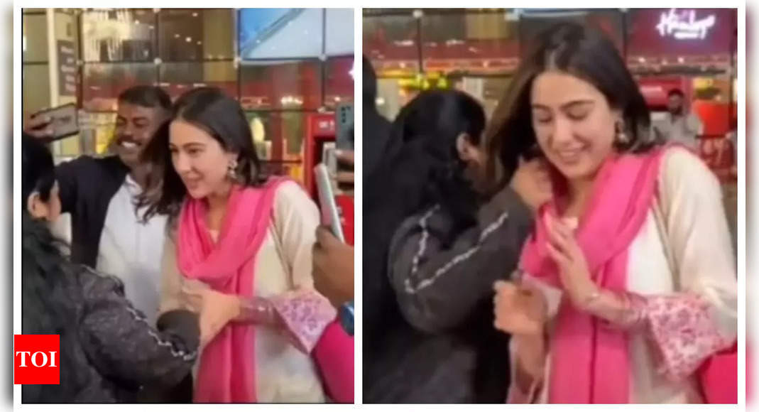 Old video of a woman touching Sara Ali Khan inappropriately goes viral again; Netizens REACT | Hindi Movie News – Times of India