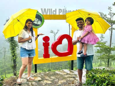 Kaaturkena Veli actress Sridevi Ashok enjoys a vacation with her family