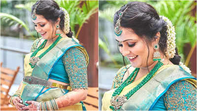 Ashitha Chandrappa radiates pregnancy glow in her traditional baby shower; see pics