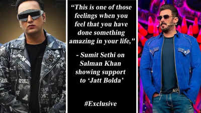 Salman Khan shows support to the song ‘Jatt Bolda’; Sumit Sethi expresses his gratitude, says, “This is one of those feelings when you feel that you have done something amazing in your life," - Exclusive