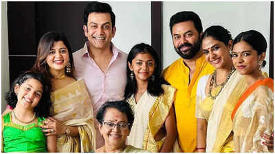 Prithviraj Sukumaran shares a sneak- peak into his Onam celebration ...