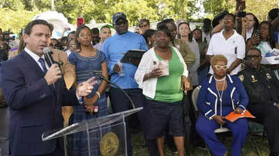 Florida Governor Ron DeSantis faces Black leaders' anger after racist killings in Jacksonville