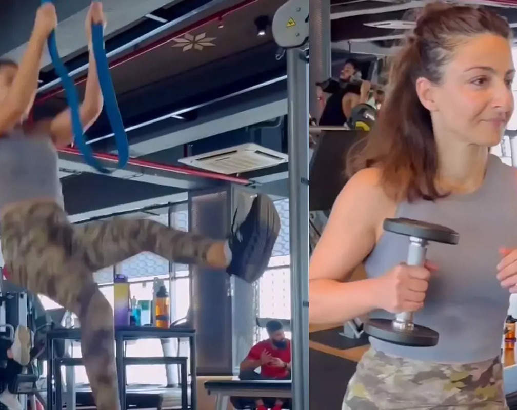 
Watch: Soha Ali Khan shares a glimpse of her intense workout session
