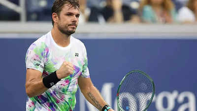 Stan Wawrinka becomes oldest man to win singles clash at US Open since 1992