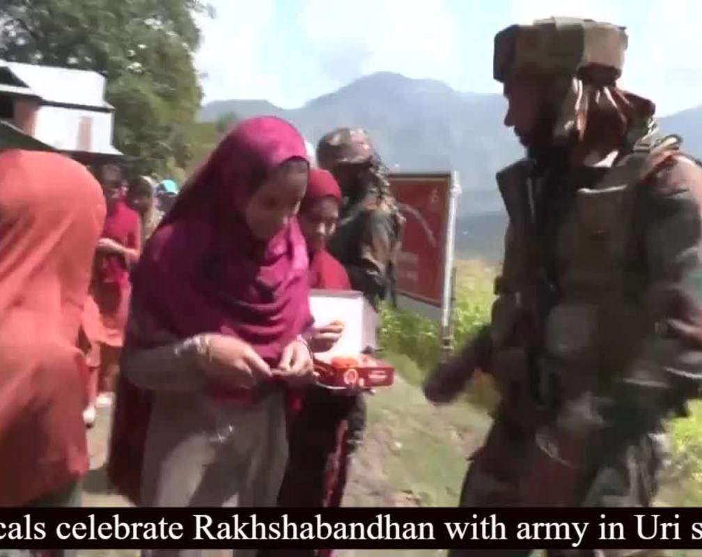 
Locals celebrate Raksha bandhan with army in Uri sector
