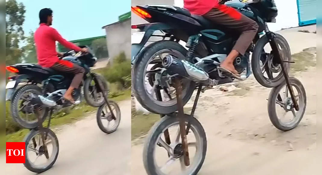 Pulsar: Four wheels, one motorcycle: Bizarre Pulsar ‘jugaad’ no one asked for