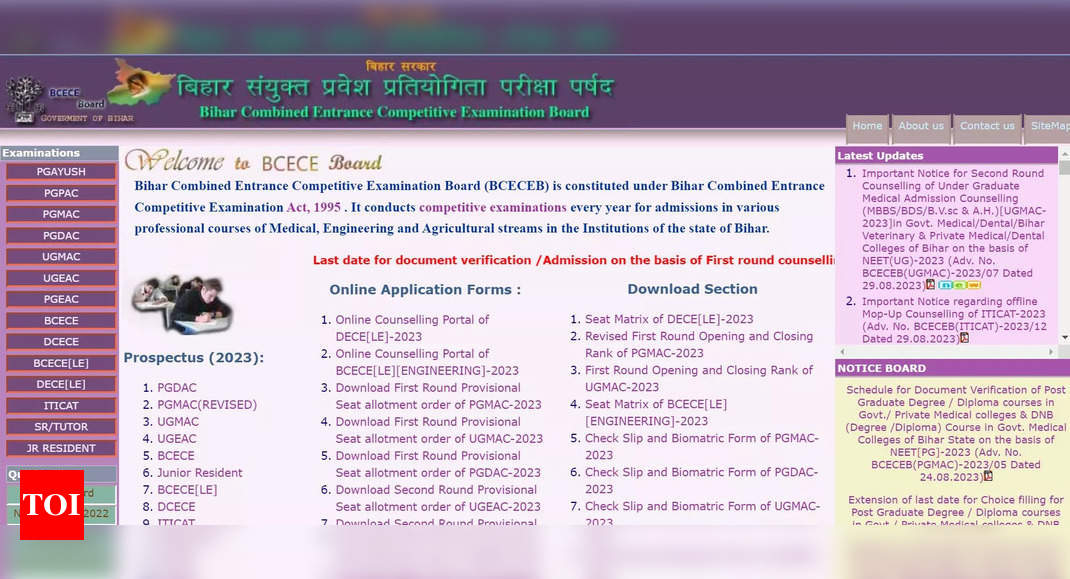 Bihar NEET UG Counselling 2023 schedule released for Round 2 on bceceboard.bihar.gov.in, check dates here