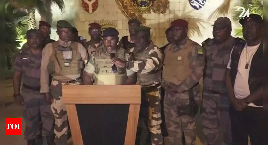 Gabon army officers announce coup, put president under house arrest – Times of India