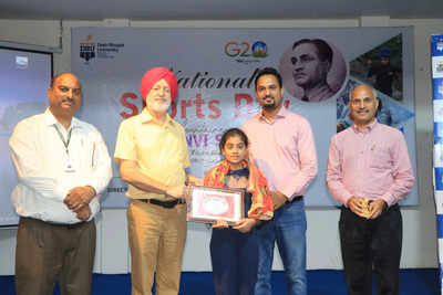 Desh Bhagat University felicitates young mountaineer