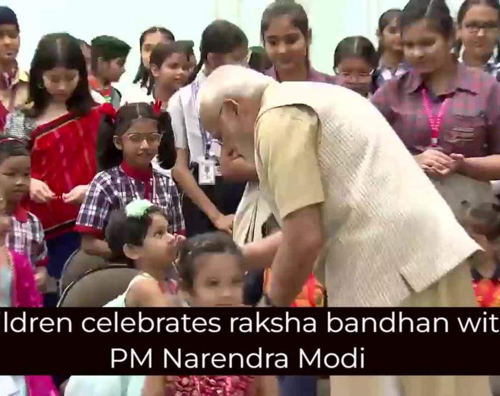 
Children celebrated raksha bandhan with PM Narendra Modi
