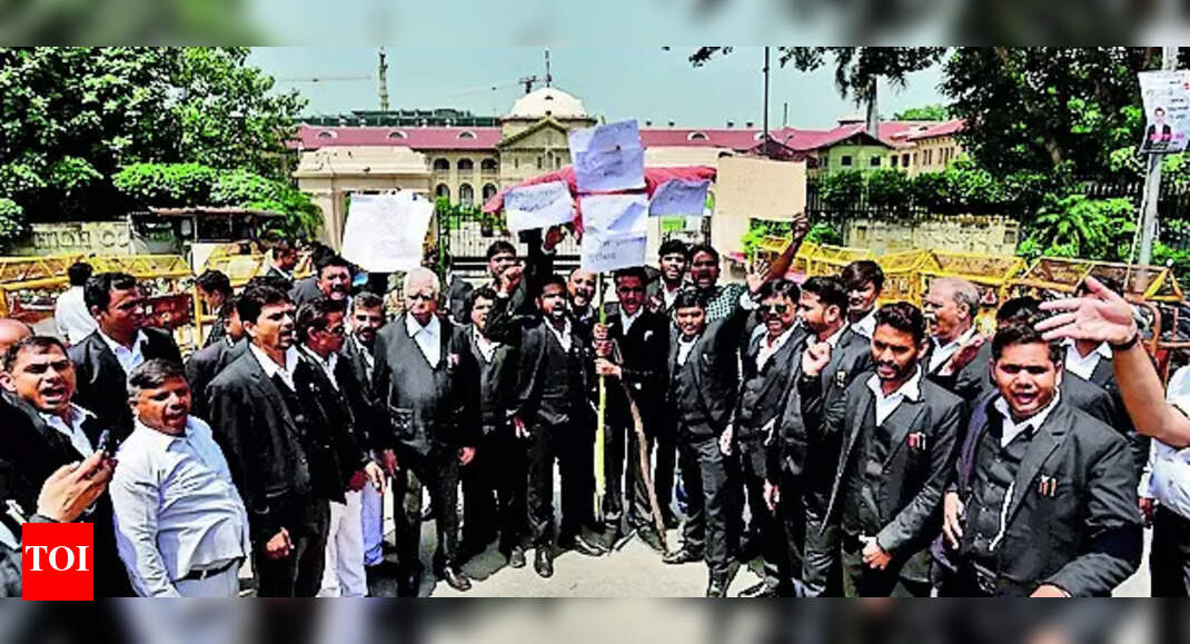 Lawyers Abstain Lawyers Abstain From Judicial Work Allahabad News
