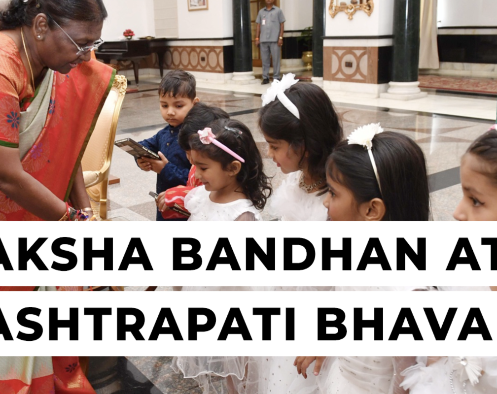 
Raksha Bandhan 2023: President Droupadi Murmu celebrates Raksha Bandhan with children and students

