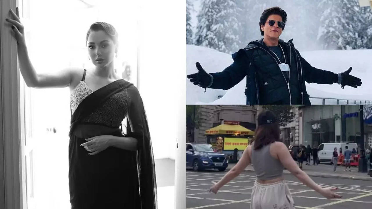 Pakistani actress Hania Aamir imitates Shah Rukh Khan’s signature pose;  netizen says ‘Aryan Khan ka rishta aayega…’