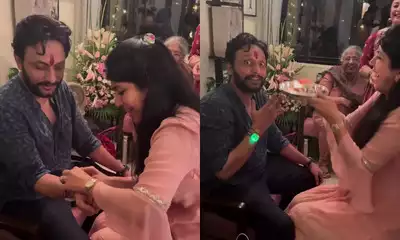 Ankita Bhargava ties a ‘lit rakhi’ to Bollywood actor Zeeshan Ayyub; shares a funny video