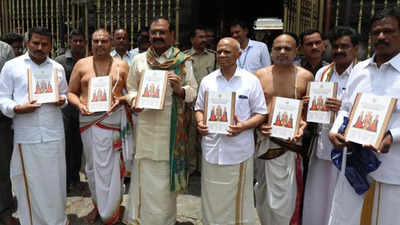 Tirumala Temple chairman unveils Srivari Brahmotsavams booklets in Tirupati
