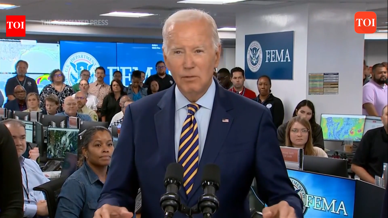 Biden goes to FEMA headquarters to express gratitude for disaster ...